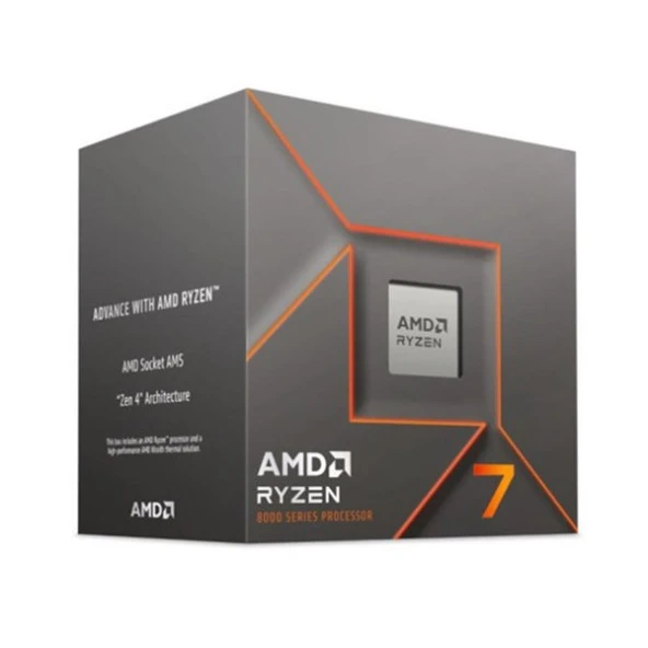 AMD RYZEN 7 8700F 24MB 8çekirdekli VGA Yok AM5 65w Kutulu+Fanlı ürün görseli 1