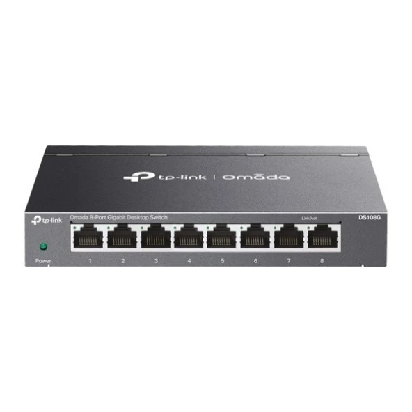 TP-LINK 8port OMADA DS108G GIGABIT YÖNETİLEMEZ SWITCH METAL KASA ürün görseli 1