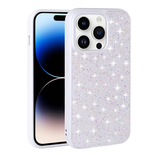 iPhone 14 Pro Kılıf Parlak Taşlı Tasarım Pırlanta Kapak ürün görseli 1