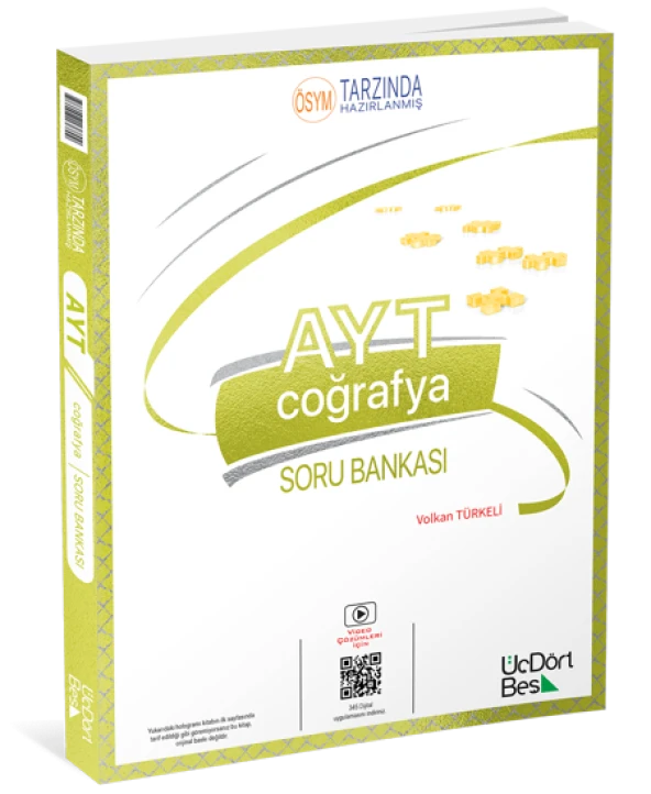 Üç Dört Beş Yayınları AYT Coğrafya Soru Bankası ürün görseli 1