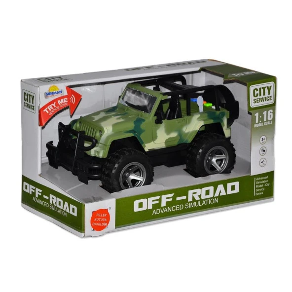 10390 1:16 Sesli ve Işıklı Jeep - Resim 3