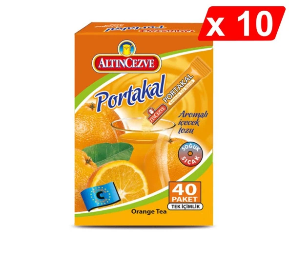 Altıncezve Tek İçimlik Portakal Aromalı İçecek Tozu 40 x 1.5 Gr - 10LU PAKET ürün görseli 1