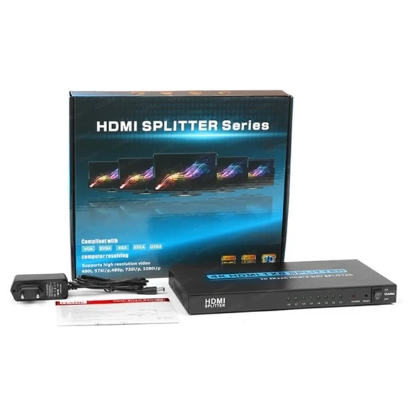 DARK 8port DK-HD-SP8X1 1port HDMI (giriş) 8port HDMI (çıkış) 4K HDMI Switch ürün görseli 1