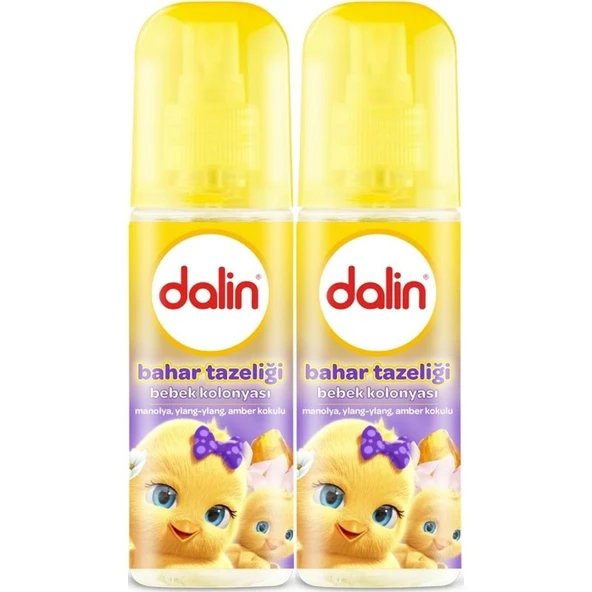 Dalin Bebek Kolonyası 150ML Bahar Tazeliği (Manolya-Ylang,Ylang-Amber Kokulu) (2 Li Set) ürün görseli 1