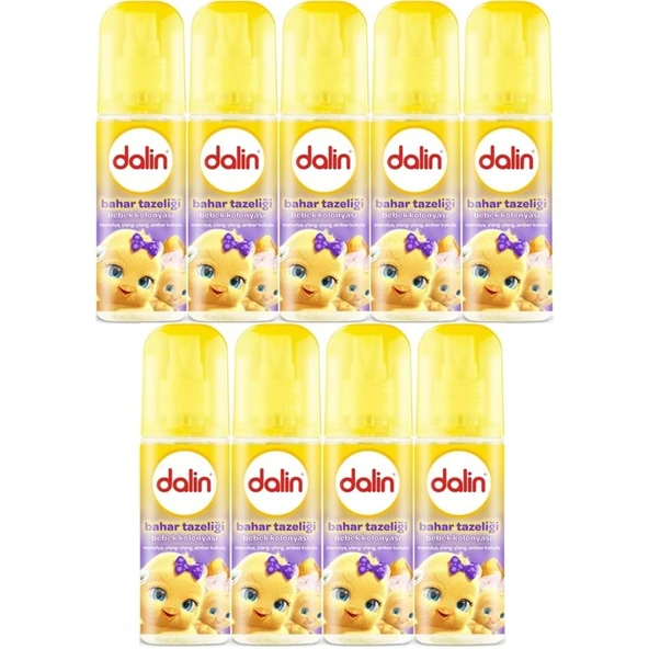 Dalin Bebek Kolonyası 150ML Bahar Tazeliği (Manolya-Ylang,Ylang-Amber Kokulu) (9 Lu Set) ürün görseli 1