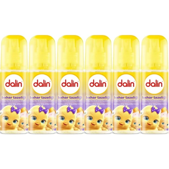 Dalin Bebek Kolonyası 150ML Bahar Tazeliği (Manolya-Ylang,Ylang-Amber Kokulu) (6 Lı Set) ürün görseli 1