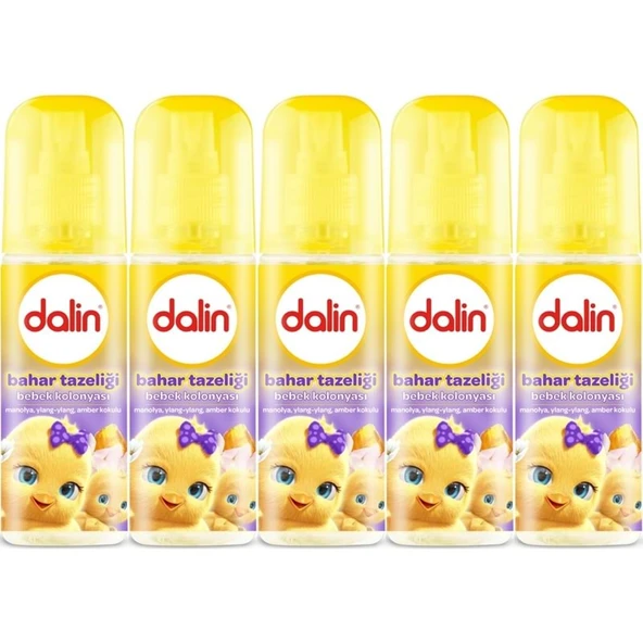 Dalin Bebek Kolonyası 150ML Bahar Tazeliği (Manolya-Ylang,Ylang-Amber Kokulu) (5 Li Set) ürün görseli 1
