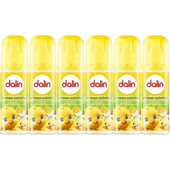 Dalin Bebek Kolonyası 150ML Orman Esintisi (Turunçgiller-Yasemin-Misk Kokulu) (6 Lı Set) ürün görseli 1