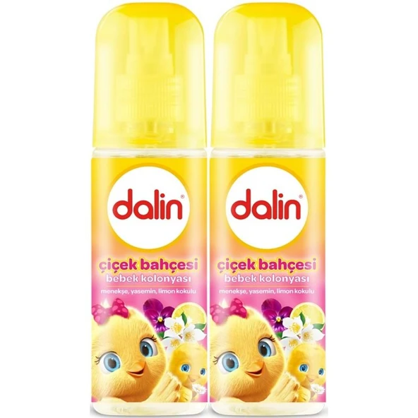 Dalin Bebek Kolonyası 150ML Çiçek Bahçesi (Menekşe-Yasemin-Limon Kokulu) (2 Li Set) ürün görseli 1
