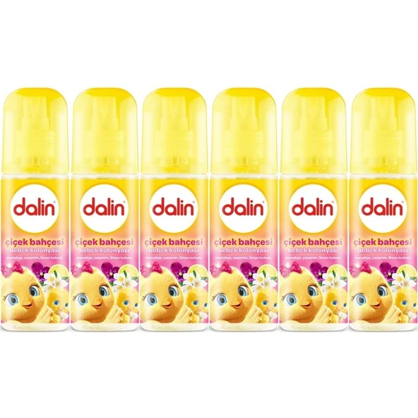 Dalin Bebek Kolonyası 150ML Çiçek Bahçesi (Menekşe-Yasemin-Limon Kokulu) (6 Lı Set) ürün görseli 1