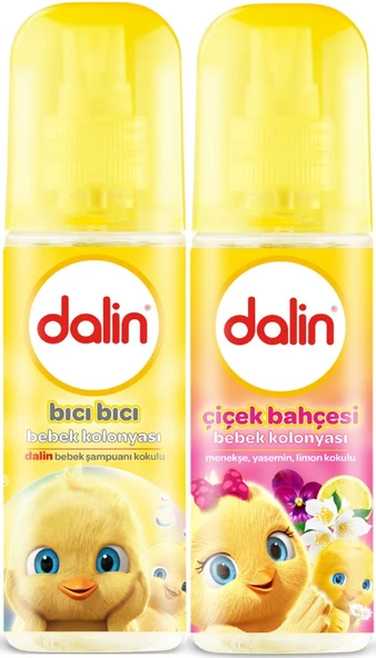 Dalin Bebek Kolonyası 150ML (Bıcı Bıcı Kokusu-Çiçek Bahçesi) Karma 2 Li Set ürün görseli 1