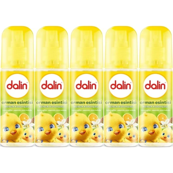 Dalin Bebek Kolonyası 150ML Orman Esintisi (Turunçgiller-Yasemin-Misk Kokulu) (5 Li Set) ürün görseli 1