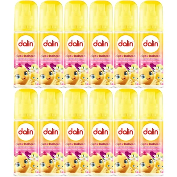 Dalin Bebek Kolonyası 150ML Çiçek Bahçesi (Menekşe-Yasemin-Limon Kokulu) (12 Li Set) ürün görseli 1