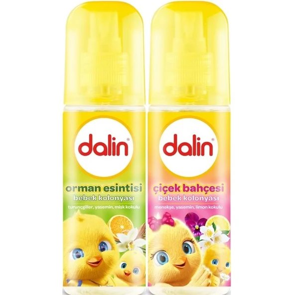Dalin Bebek Kolonyası 150ML (Orman Esintisi-Çiçek Bahçesi) Karma 2 Li Set ürün görseli 1