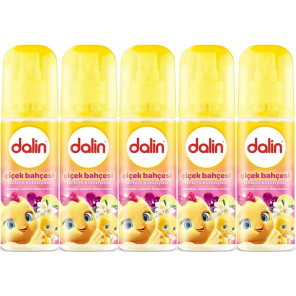 Dalin Bebek Kolonyası 150ML Çiçek Bahçesi (Menekşe-Yasemin-Limon Kokulu) (5 Li Set) ürün görseli 1
