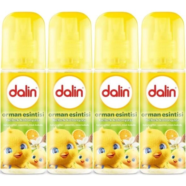Dalin Bebek Kolonyası 150ML Orman Esintisi (Turunçgiller-Yasemin-Misk Kokulu) (4 Lü Set) ürün görseli 1