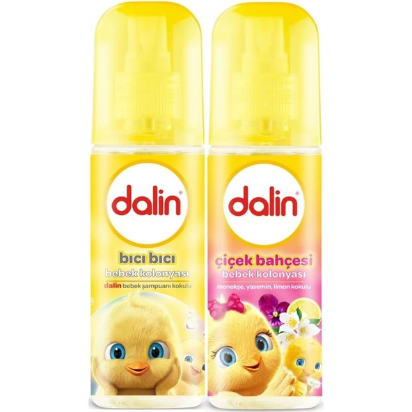 Dalin Bebek Kolonyası 150ML (Bıcı Bıcı Kokusu-Çiçek Bahçesi) Karma 2 Li Set ürün görseli 1