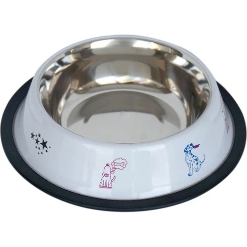 TOMMY KÖPEK ÇELİK MAMA KABI BEYAZ- 16 OZ 0,47 lt ürün görseli 1