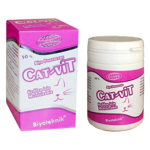 Biyoteknik Cat-Vit One A Day Kediler için Multivitamin 50 gr ürün görseli 1