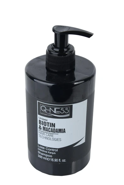 Q-NESS ŞAMPUAN 500ML-BIOTIN&MACADAMIA ürün görseli 1