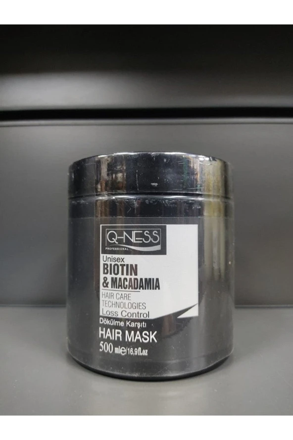Q-NESS SAÇ BAKIM MASKESİ 500ML-BIOTIN&MACADAMIA ürün görseli 1