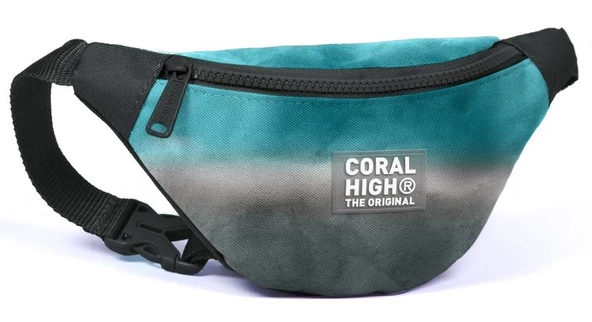 Coral High Turkuaz Gri Batik Baskılı Erkek Çocuk Bel Çantası ürün görseli 1