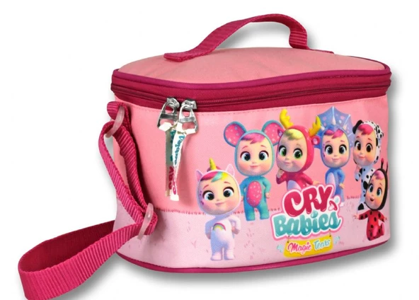 Ümit Çanta Cry Babies Fantasy Bordo-Pembe Kız Çocuk Isı Yalıtımlı Beslenme Çantası ürün görseli 1