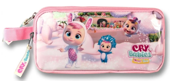 Ümit Çanta Cry Babies Tavşan Kulaklar Pembe Kız Çocuk Kalem Çantası - İki Bölmeli ürün görseli 1