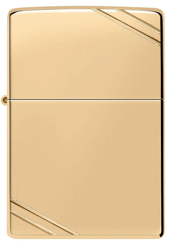 Zippo Vintage High Polish Brass - Resim 2