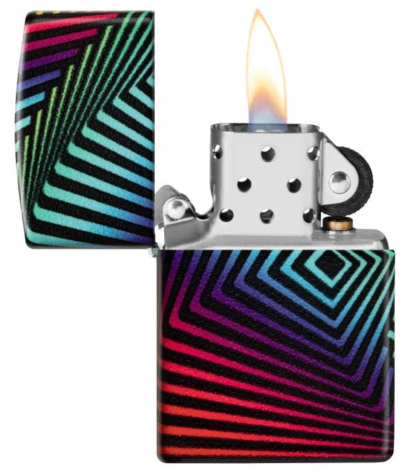 Zippo Rainbow Pattern Dizayn Çakmak - Resim 3