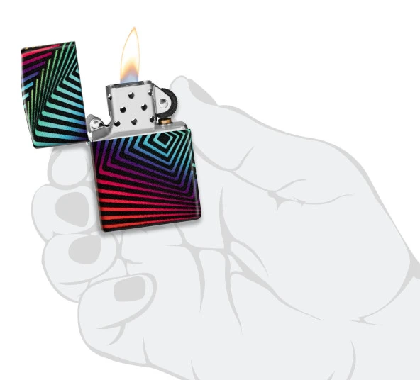 Zippo Rainbow Pattern Dizayn Çakmak - Resim 4