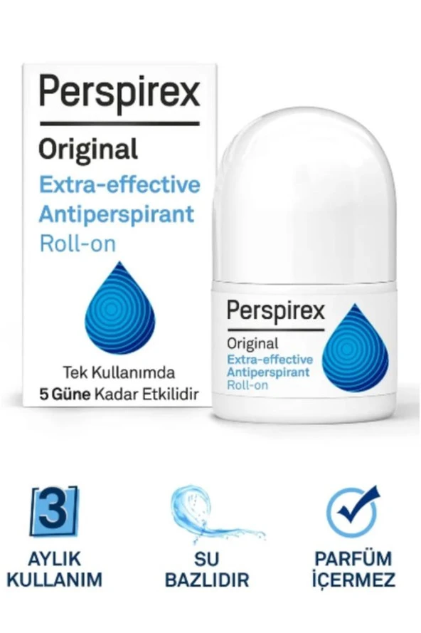 Perspirex Orijinal Terleme Önleyici Extra Etkili Roll-on 5 ML ürün görseli 1