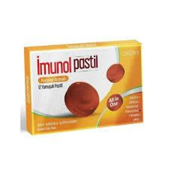 İmunol Portakal Aromalı 12 Li Pastil ürün görseli 1