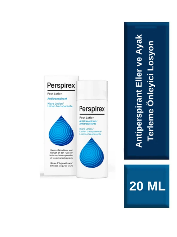 Perspirex Antiperspirant Eller Ve Ayak Terleme Önleyici Losyon 20 Ml ürün görseli 1