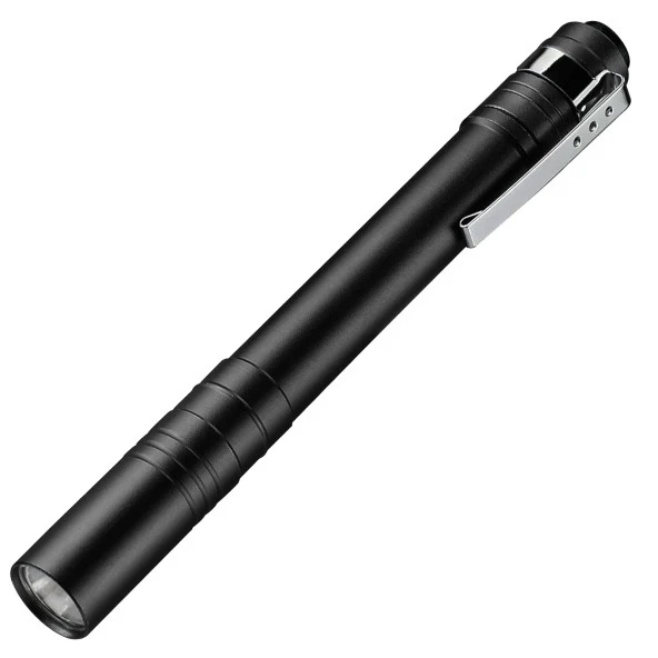 3 MOD Şarjlı Led Kalem Tipi El Feneri Zoomlu Flaşörlü Polis Feneri 5 Watt Beyaz Işık 300 Lümen ürün görseli 1