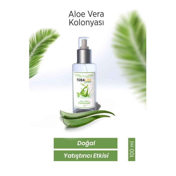 Tubalife Aloe Vera Kolonyası 100 ml - Doğal, Yatıştırıcı Etkili ürün görseli 1