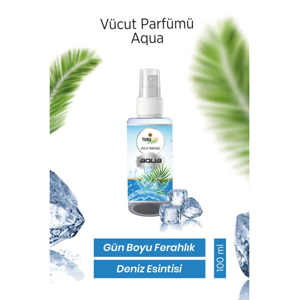 Tubalife Aqua Unisex Vücut Spreyi 100 ml Body Mist ürün görseli 1
