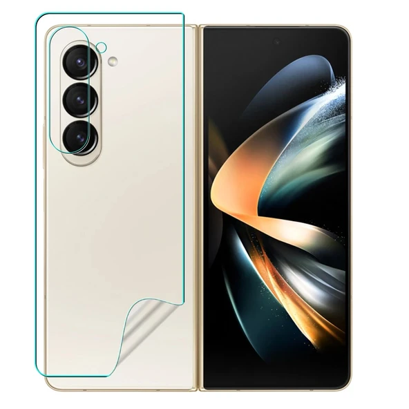 Samsung Galaxy Z Fold 6 Uyumlu Ön+Arka Body Şeffaf Ultra koruyucu Nano Jelatin ürün görseli 1