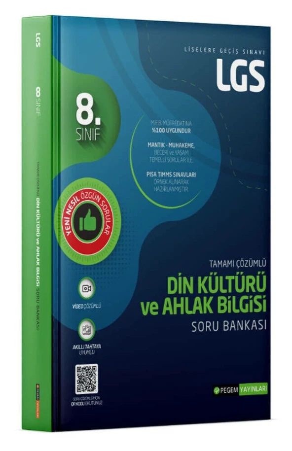 PEGEM LGS Din Kültürü ve Ahlak Bilgisi Tamamı Çözümlü Soru Bankası ürün görseli 1