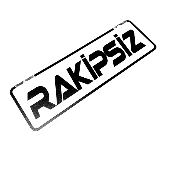 Rakipsiz Yazılı Sök Tak Dekor Plaka ürün görseli 1