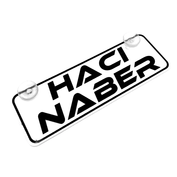 Hacı Naber Yazılı Sök Tak Dekor Plaka ürün görseli 1