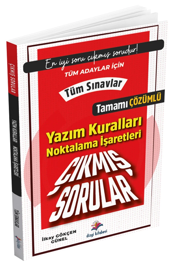 Dizgi Kitap Tüm Sınavlar Tüm Adaylar İçin Yazım Kuralları, Noktalama İşaretleri Çıkmış Sorular Dizgi Kitap Yayınları ürün görseli 1