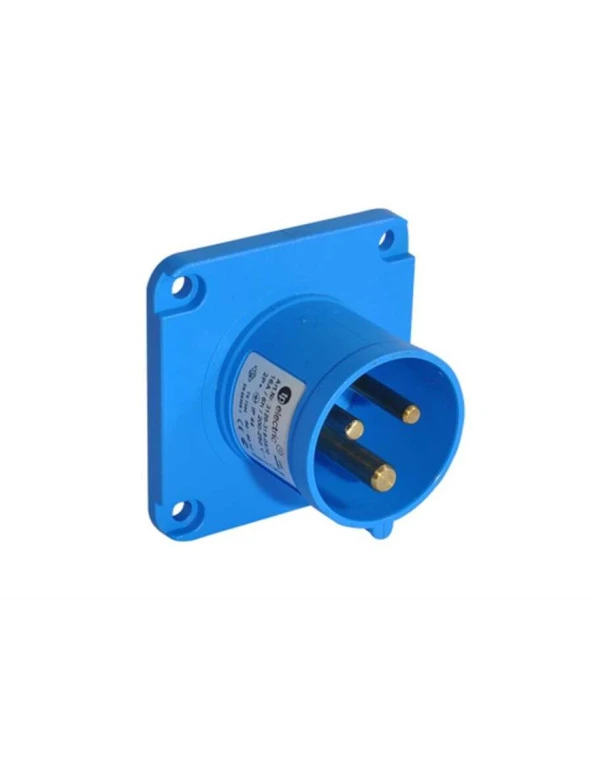 Tp Electric 3124-319-0970 3X32A CEE Norm Düz Makine Fişi 70X70 Vidalı IP44 ürün görseli 1
