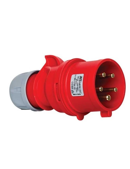 Mete Enerji 406111V 5X32A IP44 Düz Fiş -Vidalı Bağlantı 380-415 V ürün görseli 1