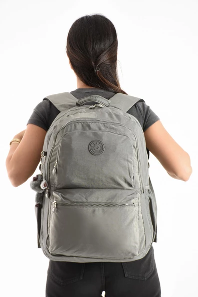 571 collections Ultra Hafif Sırt Çantası Okul Seyahat Unisex Gri (Model: 571-1C) ürün görseli 1