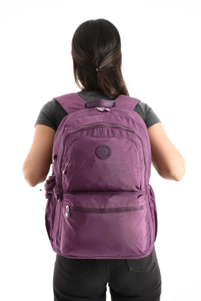 571 collections Ultra Hafif Sırt Çantası Okul Seyahat Unisex Mor (Model: 571-1C) ürün görseli 1