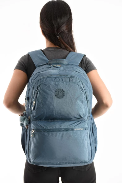 571 collections Ultra Hafif Sırt Çantası Okul Seyahat Unisex Mavi (Model: 571-1C) ürün görseli 1