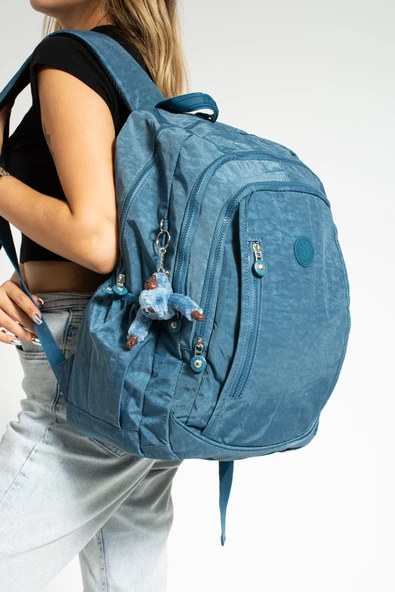 571 collections Ultra Hafif Çok Cepli Su Geçirmez Sırt Çantası Unisex Mavi (Model: 571-1D) ürün görseli 1
