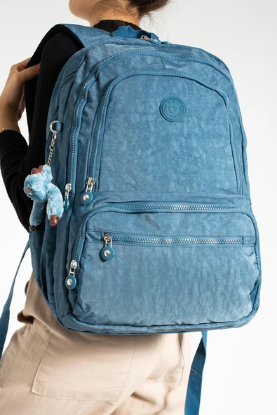 571 collections Ultra Hafif Çok Cepli Su Geçirmez Sırt Çantası Unisex Mavi (Model: 571-1G) ürün görseli 1