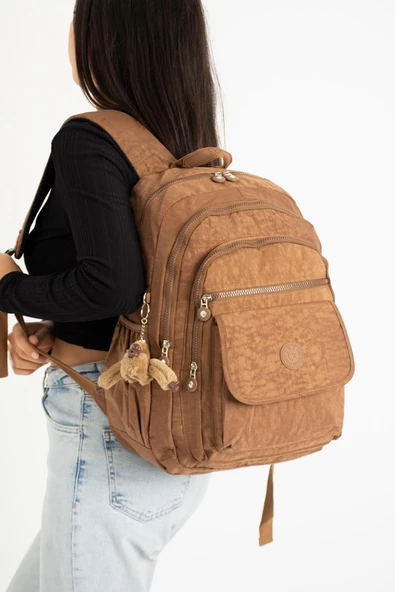 571 collections Ultra Hafif Çok Cepli Su Geçirmez Sırt Çantası Taba (Model:571-2A) ürün görseli 1